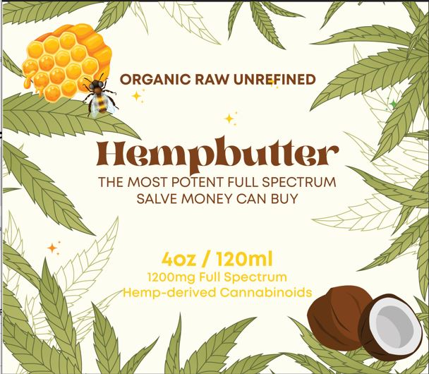 hempbutter, organic cannabis topical, full spectrum hemp salve, cbd balm