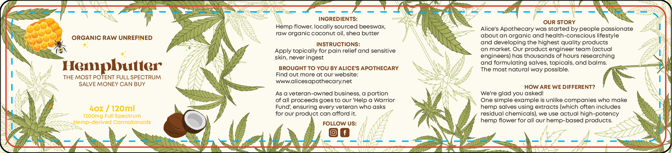 hempbutter, organic cannabis topical, full spectrum hemp salve, cbd balm